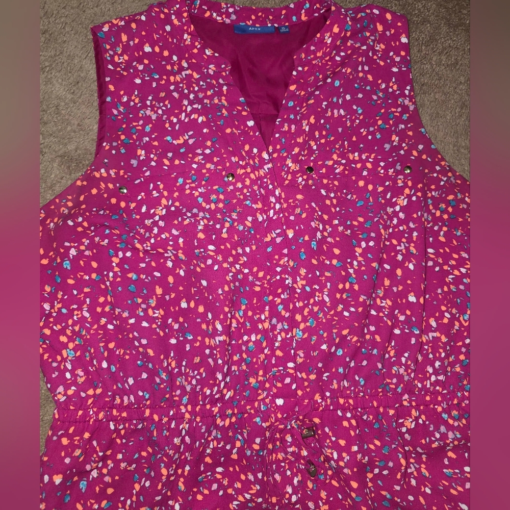 "Batch of 2 Apt dresses 9.Size XL/16 - Paisley and Fuchsia print" - Picture 7 of 16